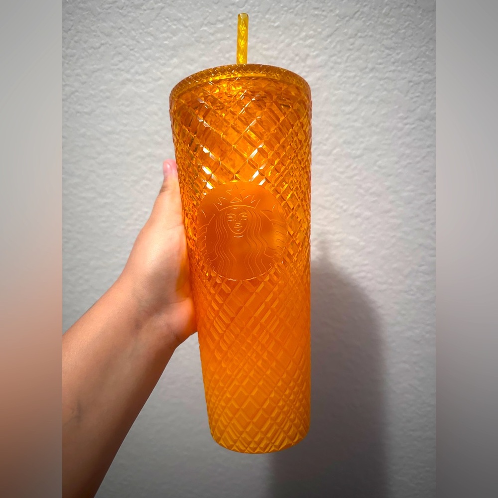 Orange Starbucks Cup